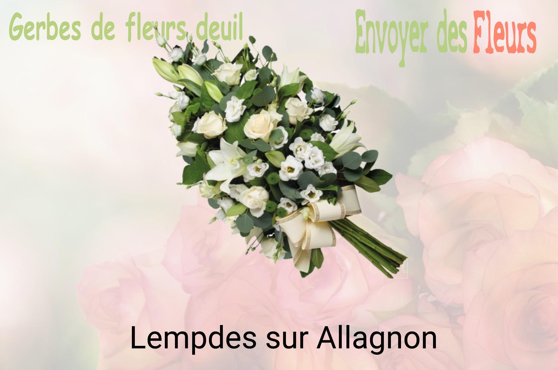 Gerbe de fleurs de deuil livrée à Lempdes-sur-Allagnon